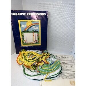 Creative Expressions Save A Space 5354 10.5 x 13.25 Plastic Canvas Yarn Kit 1980